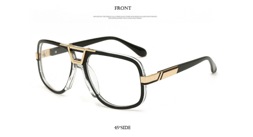 CALIFIT  Men Classic Style Double Bridge Oculos Sunglasses